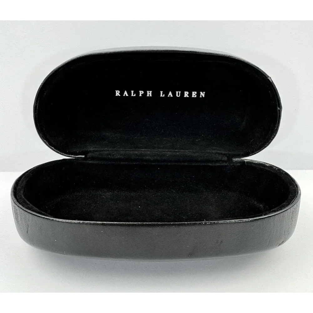 Ralph Lauren Black Hard Clam Shell Case For Sunglasses Eyeglasses Glasses